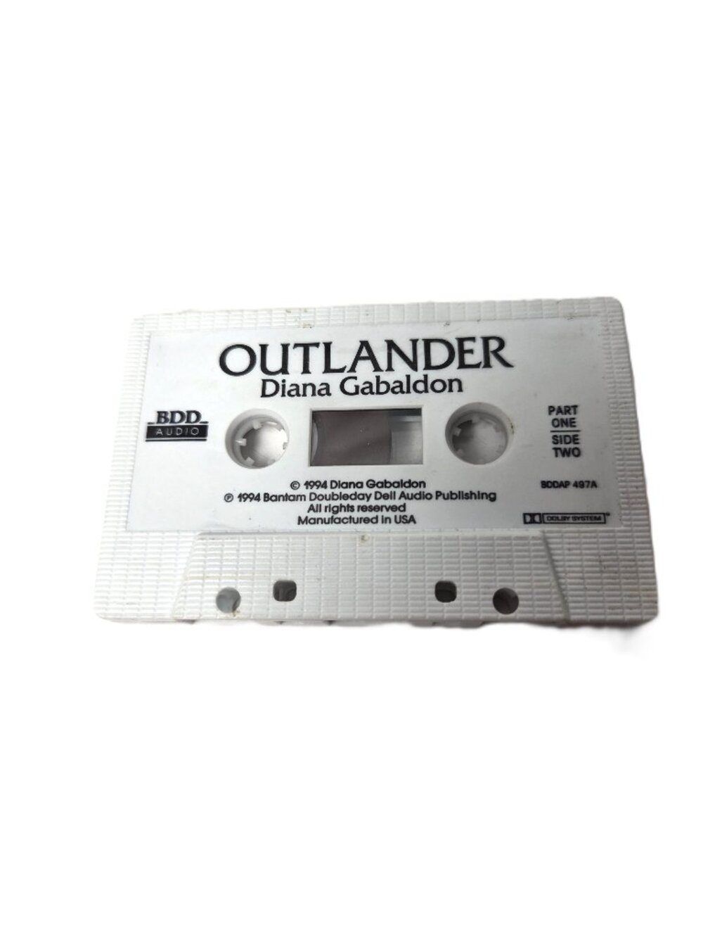 Outlander Diana Gabaldon 1994 Audiobook Cassette Tape Part 1 Only Vintage